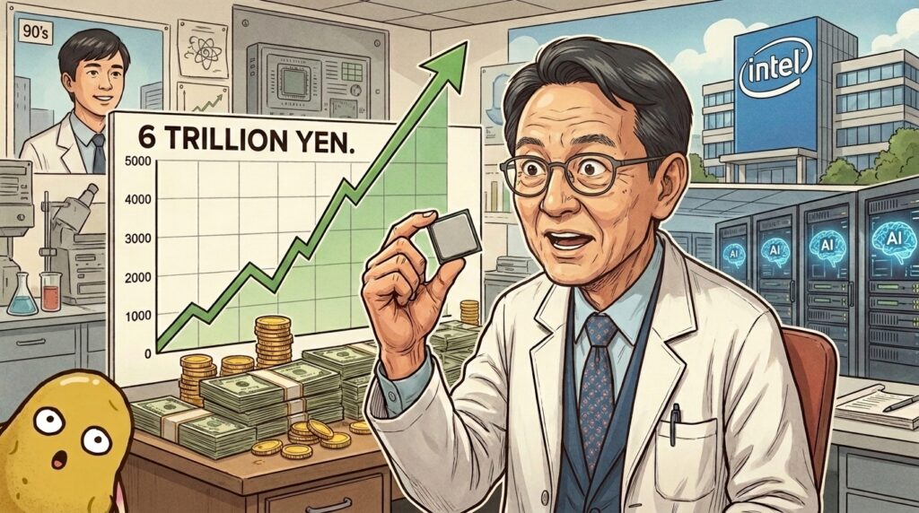 誰も見向きしなかった地味チップで年収4倍！おっさん博士が6兆円企業にした正気かよな話